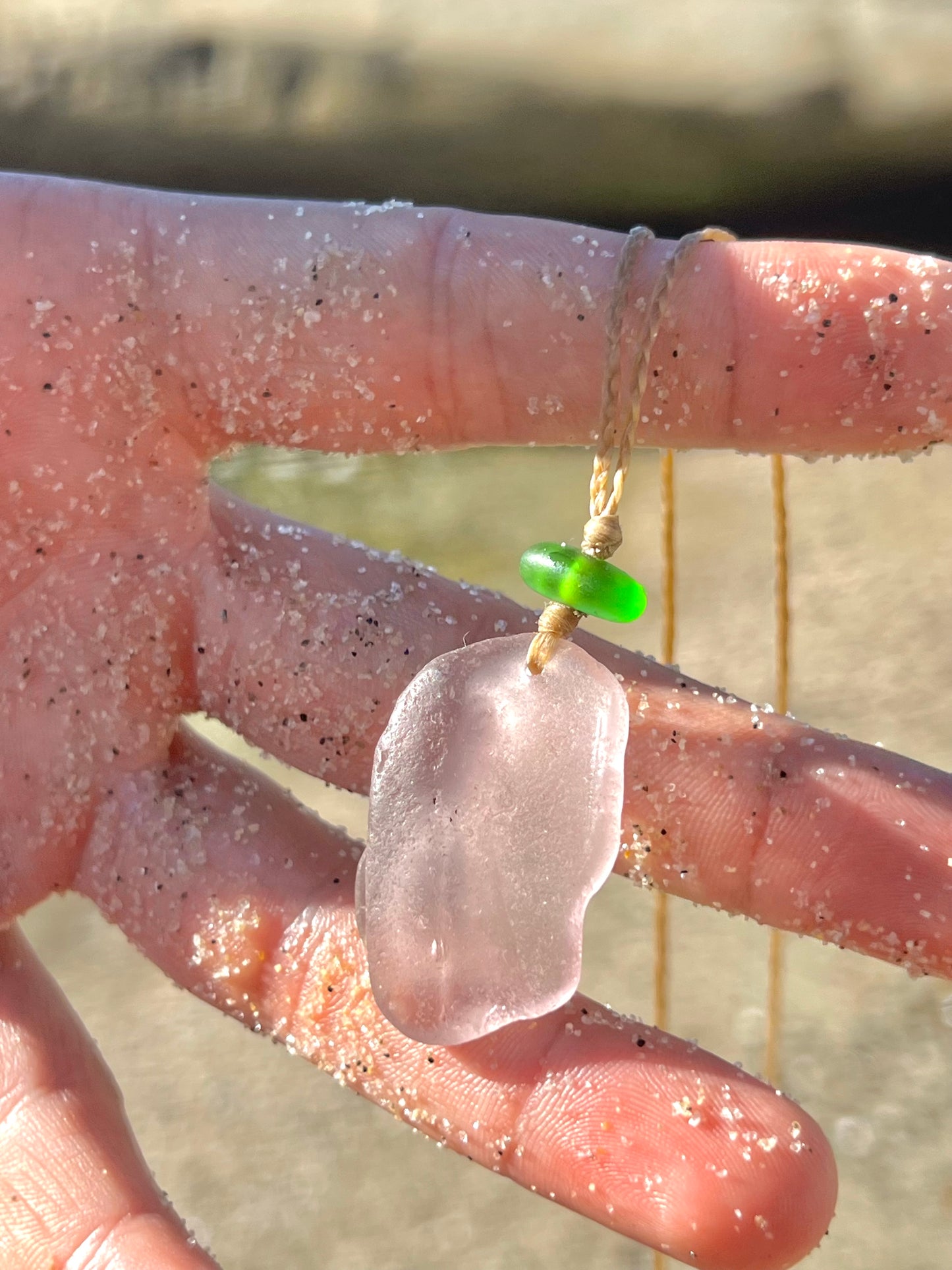 “Trick or Treat”-Sea Glass Necklace
