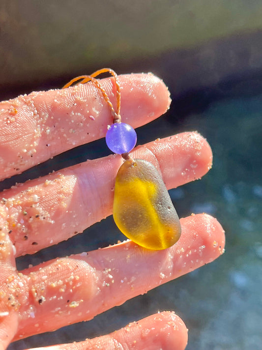 Ocean SLIME-Sea Glass Necklace