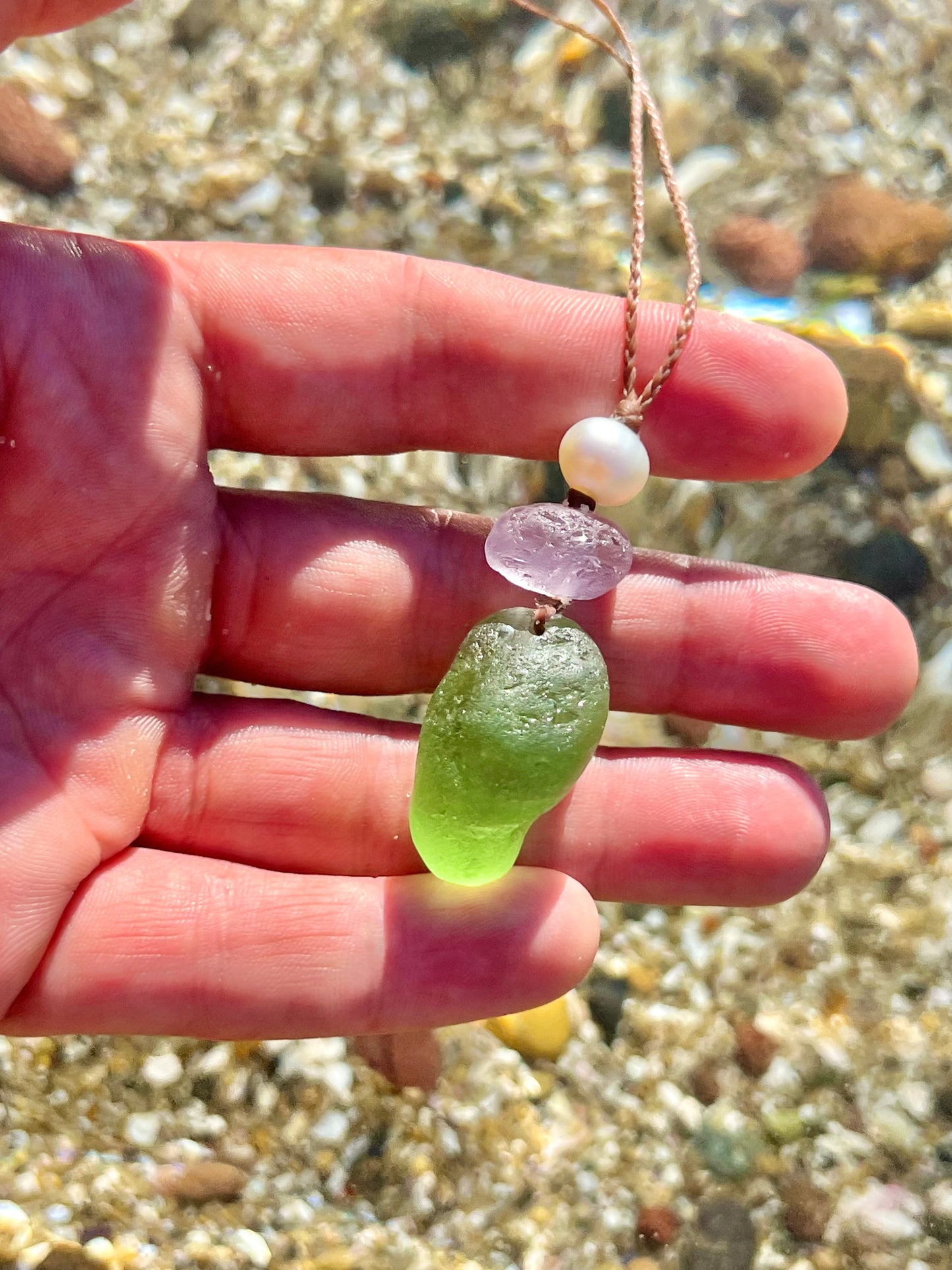 “People Eater”- Sea Glass Necklace **RARE**