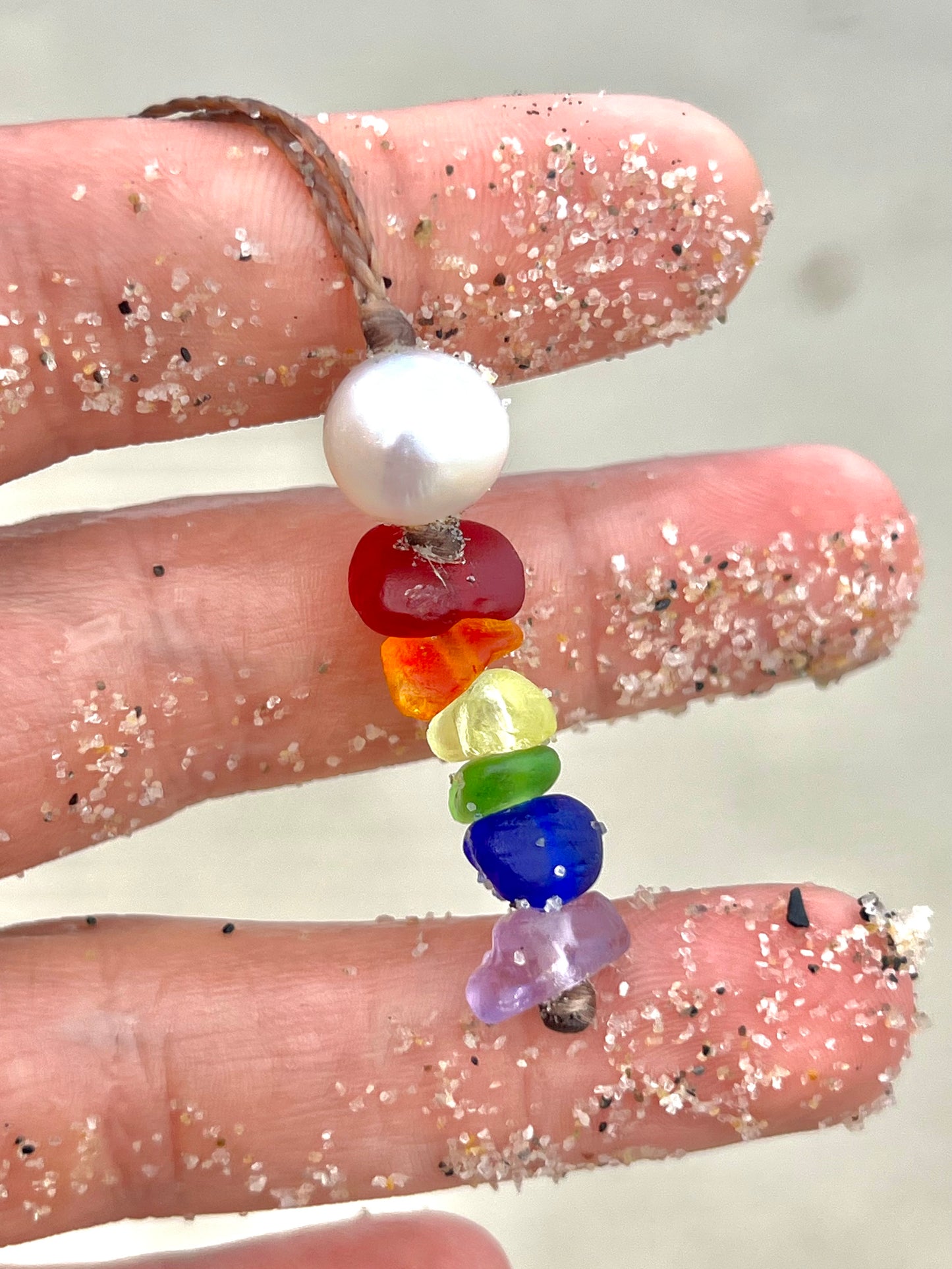 Chakra Sea Glass Necklace
