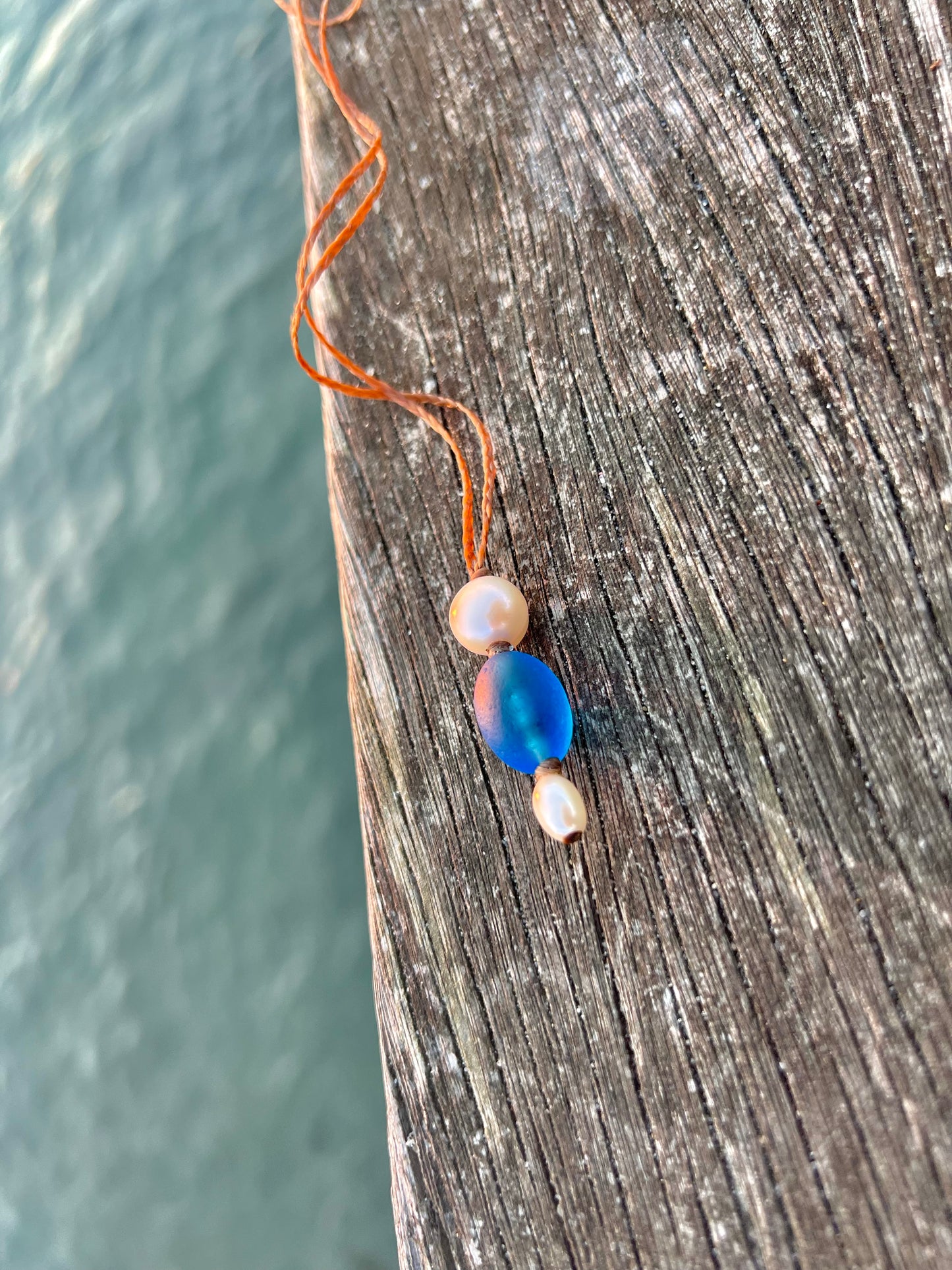 RARE Turquoise Sea Bead Necklace